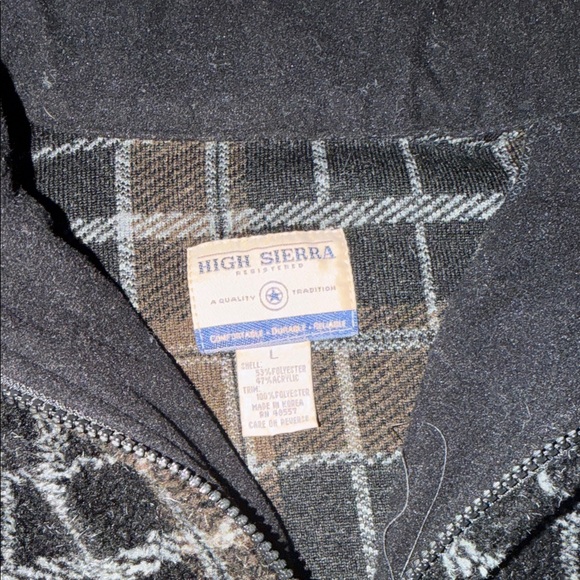 High Sierra Black and Gray Plaid Jacket - Picture 3 of 3